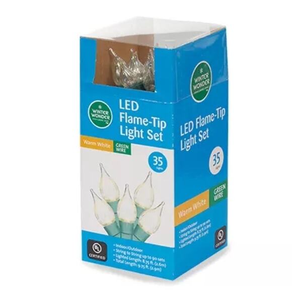 Winter Wonder Lane Other - Winter Wonder Lane Warm White LED Flame-Tip Christmas Lights Lots of 3 Boxes